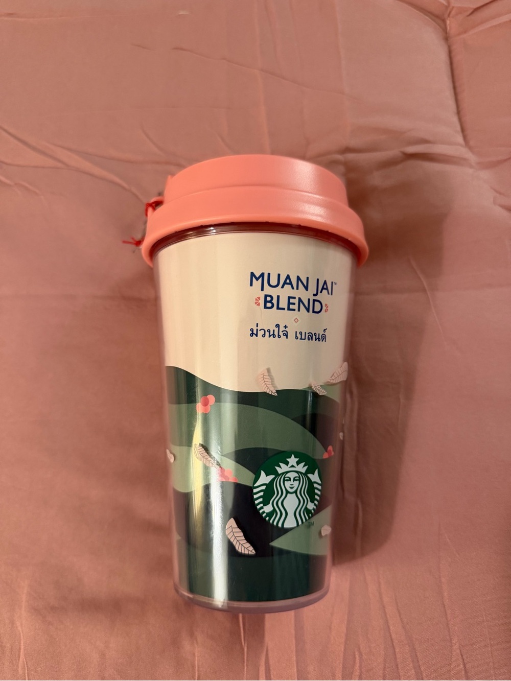 Starbucks Muan Jai Blend Tumbler - Cream, Green & Pink